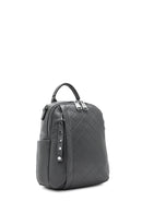 Women's Gray Long Strap Printed Backpack | Derimod Women's Gray Long Strap Printed Backpack | Derimod