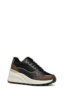 Geox Kadın Siyah D Spherica Bağcıklı Deri Sneaker | Derimod Geox Kadın Siyah D Spherica Bağcıklı Deri Sneaker | Derimod