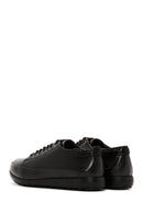 Women's Black Leather Casual Sneaker | Derimod Women's Black Leather Casual Sneaker | Derimod