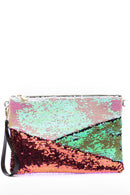 Women's Colorful Sequin Clutch Bag | Derimod Women's Colorful Sequin Clutch Bag | Derimod