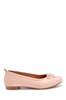 Women's Leather Bow Detailed Ballerinas | Derimod Women's Leather Bow Detailed Ballerinas | Derimod