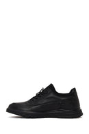 Male Black Lace-up Leather Casual Sneaker | Derimod Male Black Lace-up Leather Casual Sneaker | Derimod
