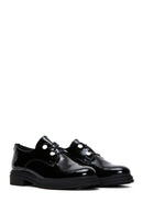 Women's Black Patent Leather Masculine Shoes | Derimod Women's Black Patent Leather Masculine Shoes | Derimod