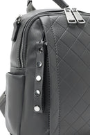 Women's Gray Long Strap Printed Backpack | Derimod Women's Gray Long Strap Printed Backpack | Derimod