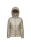 Geox Women's Cream Jaysen Hooded Jacket | Derimod Geox Women's Cream Jaysen Hooded Jacket | Derimod