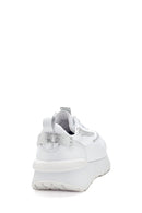 Kadın Beyaz Kalın Tabanlı Deri Sneaker | Derimod Kadın Beyaz Kalın Tabanlı Deri Sneaker | Derimod