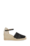 Geox Kadın Siyah Gelsa Örgü Dolgu Topuklu Deri Espadril | Derimod Geox Kadın Siyah Gelsa Örgü Dolgu Topuklu Deri Espadril | Derimod