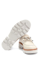 Women's Leather Chain Detailed Loafer | Derimod Women's Leather Chain Detailed Loafer | Derimod