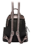 Women's Black Leopard Detail Backpack | Derimod Women's Black Leopard Detail Backpack | Derimod