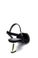 Women's Suede Heeled Sandals | Derimod Women's Suede Heeled Sandals | Derimod