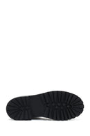 Men's Black Leather Zippered Casual Boots | Derimod Men's Black Leather Zippered Casual Boots | Derimod