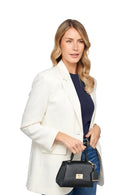 Geox Women's Black Ciclamina Leather Mini Crossbody Bag | Derimod Geox Women's Black Ciclamina Leather Mini Crossbody Bag | Derimod