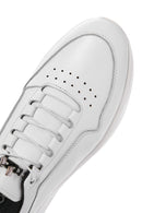 Erkek Beyaz Bağcıklı Deri Sneaker | Derimod Erkek Beyaz Bağcıklı Deri Sneaker | Derimod