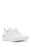 Skechers Women's Black Billion Lace-Up Zipper Detail Leather Sneaker | Derimod Skechers Women's Black Billion Lace-Up Zipper Detail Leather Sneaker | Derimod