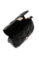 Women's Black Chain Strap Printed Shoulder Bag | Derimod Women's Black Chain Strap Printed Shoulder Bag | Derimod