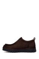 Male Brown Lace-Up Thick-Soled Suede Casual Shoes | Derimod Male Brown Lace-Up Thick-Soled Suede Casual Shoes | Derimod