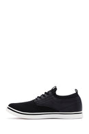 Derimod Zero Men's Black Lace-Up Sneaker | Derimod Derimod Zero Men's Black Lace-Up Sneaker | Derimod