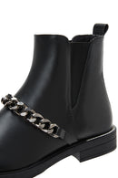 Women's Black Chain Detailed Chelsea Boots | Derimod Women's Black Chain Detailed Chelsea Boots | Derimod