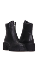 Women's Zippered Leather Boots | Derimod Women's Zippered Leather Boots | Derimod