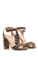 Kadın Leopar Desenli Topuklu Ayakkabı | Derimod Kadın Leopar Desenli Topuklu Ayakkabı | Derimod
