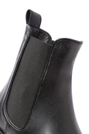 Women's Black Leather Chelsea Boots | Derimod Women's Black Leather Chelsea Boots | Derimod