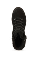Geox Women's Black Nevegal Abx Suede Leather Boots | Derimod Geox Women's Black Nevegal Abx Suede Leather Boots | Derimod
