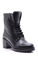 Women's Lace-Up Heeled Boots | Derimod Women's Lace-Up Heeled Boots | Derimod