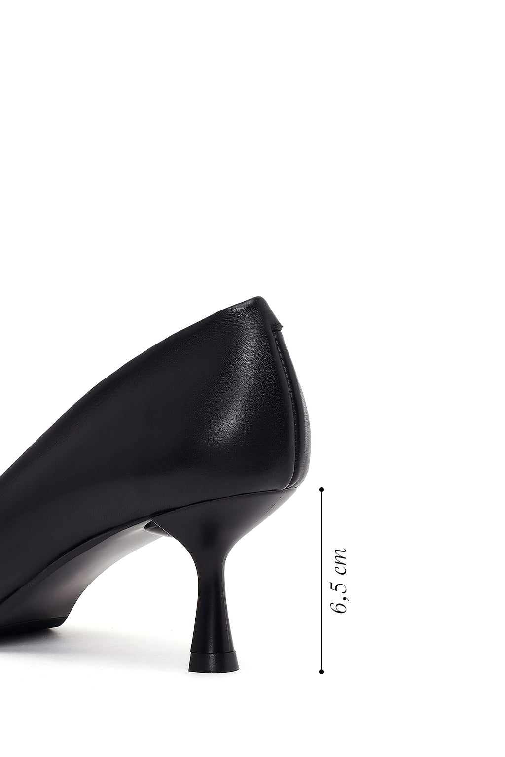 Kadın Siyah İnce Topuklu Deri Stiletto