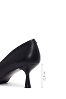 Kadın Siyah İnce Topuklu Deri Stiletto | Derimod Kadın Siyah İnce Topuklu Deri Stiletto | Derimod