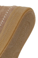 Woman Mink Zip Closure Thick-Soled Suede Teddy Boots | Derimod Woman Mink Zip Closure Thick-Soled Suede Teddy Boots | Derimod