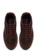 Woman Brown Lace-Up Chunky Sneaker | Derimod Woman Brown Lace-Up Chunky Sneaker | Derimod