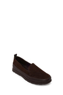 Kadın Kahverengi Süet Deri Konfor Loafer | Derimod Kadın Kahverengi Süet Deri Konfor Loafer | Derimod
