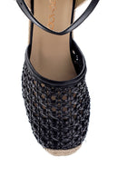 Kadın Deri Dolgu Topuklu Espadril | Derimod Kadın Deri Dolgu Topuklu Espadril | Derimod