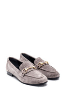 Kadın Süet Toka Detaylı Loafer | Derimod Kadın Süet Toka Detaylı Loafer | Derimod