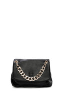 Women's Black Long Chain Strap Shoulder Bag | Derimod Women's Black Long Chain Strap Shoulder Bag | Derimod