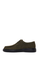Male Khaki Lace-Up Thick-Soled Nubuck Leather Casual Shoes | Derimod Male Khaki Lace-Up Thick-Soled Nubuck Leather Casual Shoes | Derimod
