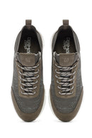 Derimod Zero Men's Beige Thick-Soled Lace-Up Fabric Sneakers | Derimod Derimod Zero Men's Beige Thick-Soled Lace-Up Fabric Sneakers | Derimod