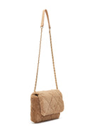 Women's Camel Plush Shoulder Bag | Derimod Women's Camel Plush Shoulder Bag | Derimod