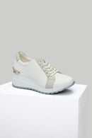 Dolgu Topuklu Kadın Spor Ayakkabı | Derimod Dolgu Topuklu Kadın Spor Ayakkabı | Derimod