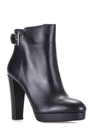 Buckle High Heeled Women's Boots | Derimod Buckle High Heeled Women's Boots | Derimod