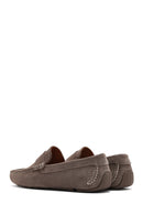 Erkek Vizon Süet Deri Loafer | Derimod Erkek Vizon Süet Deri Loafer | Derimod