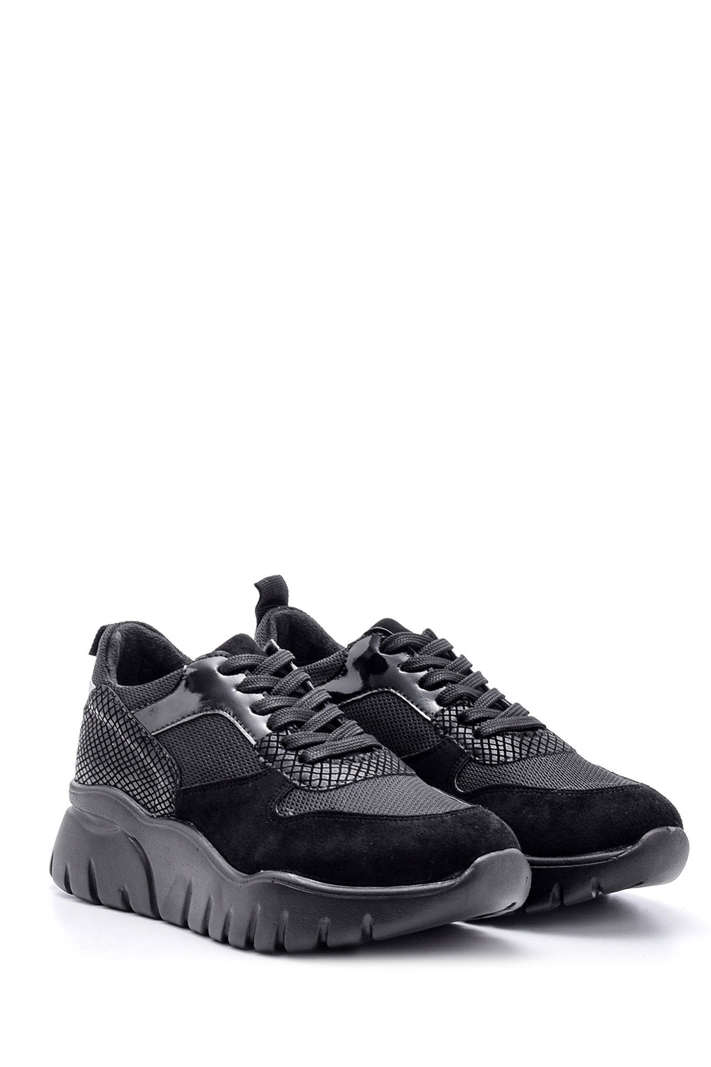 Kadın Süet Detaylı Sneaker