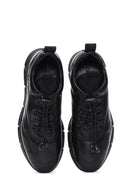 Erkek Siyah Deri Casual Sneaker | Derimod Erkek Siyah Deri Casual Sneaker | Derimod