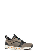 Geox Men's Grey Spherica Ecub-4 Lace-Up Sneaker | Derimod Geox Men's Grey Spherica Ecub-4 Lace-Up Sneaker | Derimod