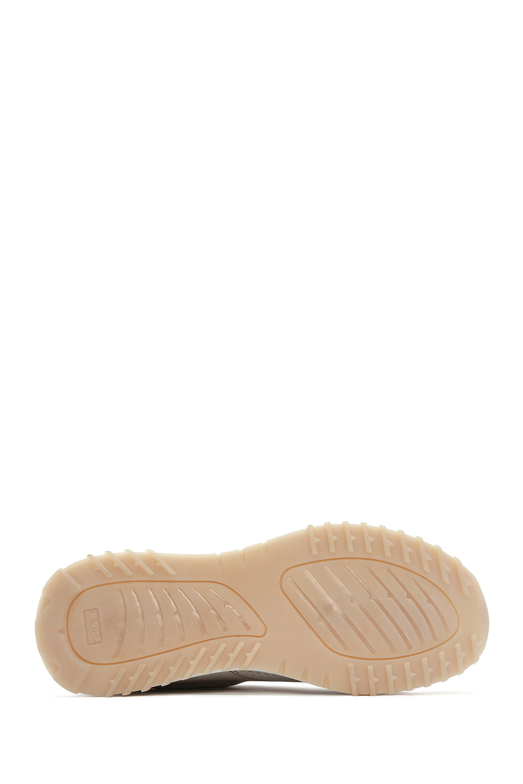 Kadın Krem Bağcıklı Kalın Tabanlı Deri Sneaker