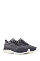 Geox Men's Grey Spherica Active X Lace-Up Fabric Sneakers | Derimod Geox Men's Grey Spherica Active X Lace-Up Fabric Sneakers | Derimod