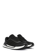 Erkek Siyah Bağcıklı Kumaş Sneaker | Derimod Erkek Siyah Bağcıklı Kumaş Sneaker | Derimod