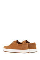 Men's Mustard Lace-Up Suede Leather Casual Shoes | Derimod Men's Mustard Lace-Up Suede Leather Casual Shoes | Derimod