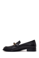 Kadın Siyah Tokalı Deri Maskülen Loafer | Derimod Kadın Siyah Tokalı Deri Maskülen Loafer | Derimod