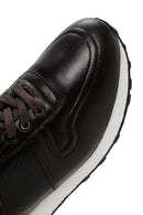 Men's Brown Thick Soled Leather Sneaker | Derimod Men's Brown Thick Soled Leather Sneaker | Derimod